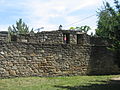 Ruinele zidului de incintă de pe latura sudică
