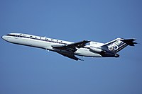 Olympic Airlines SX-CBE over Düsseldorf, Tyskland 1990