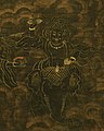 Bottom center art detail with elephant and vajra or dorje in hand, from- Black Cloak Mahakala or Bernag Chen - Google Art Project (cropped) (cropped).jpg
