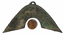 An example of Zhou dynasty era "bridge money". Bridge Money (a.k.a. Ch'ing or Tingle-tangle) - Scott Semans.jpg