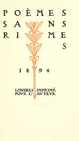 Bruno Destrée - Poèmes sans rimes, 1894.djvu