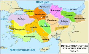 Eastern Themata of the Byzantine Empire. Byzantine Empire Themata-950-en.svg