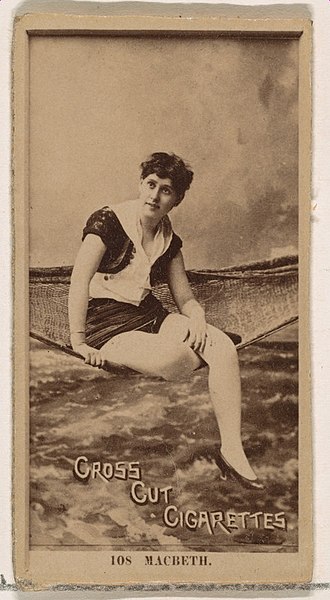 File:Card Number 108, Macbeth, from the Actors and Actresses series (N145-2) issued by Duke Sons & Co. to promote Cross Cut Cigarettes MET DP866444.jpg