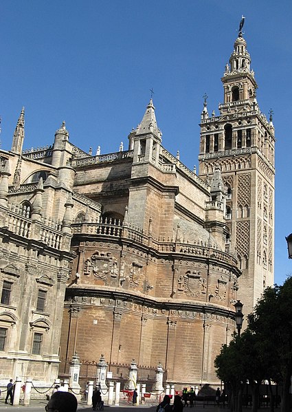 File:Cathedral of Seville, facade east-2.jpg