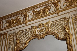 Boiserie und Stuckdekor im Schlafzimmer Ludwigs XV., Versailles