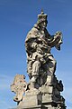 Čeština: Sousoší Svaté Ludmily s malým Svatým Václavem na Karlově mostě English: Statue of St Ludmila with young St Wenceslas, Charles Bridge, Prague Français : Statue de Ste Ludmila avec St Venceslas enfant sur le pont Charles a Prague