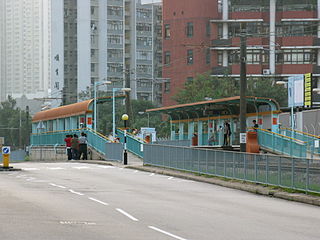 Ching Chung stop MTR Light Rail stop