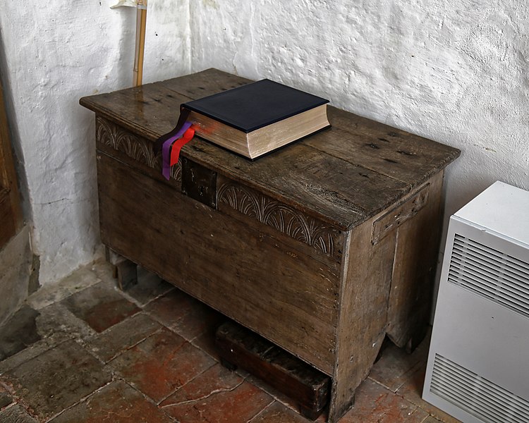 File:Church of St Mary, Tilty Essex England - church chest.jpg