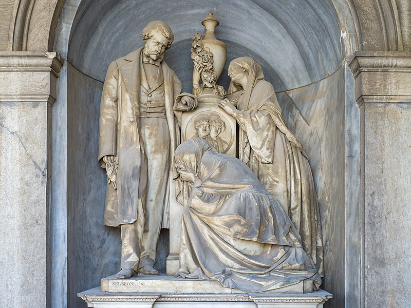 File:Cimitero Vantiniano monumento funebre famiglia Balucanti di Giovanni Seleroni Brescia.jpg