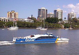 Bateau-bus à Brisbane.