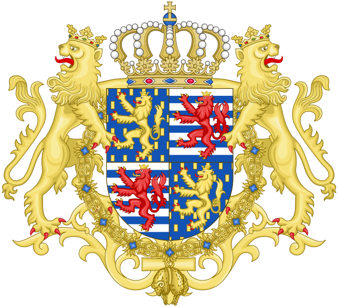 File:Coat of arms of Jean of Luxembourg (Golden Fleece Variant after 2000).svg