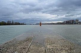 La Saône flyder ind i Rhône