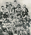 Ältestes Corpsbild der Brunsviga Göttingen von 1837, oldest image of Corps Brunsviga Göttingen of 1837