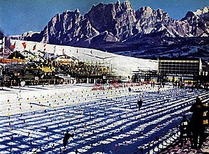 Stadium during the 1956 Olympics