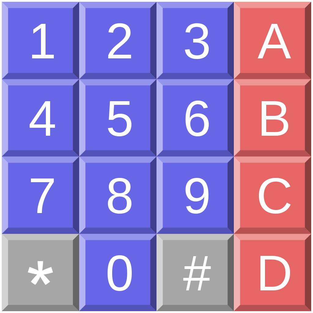 File Dtmf Keypad Layout Svg