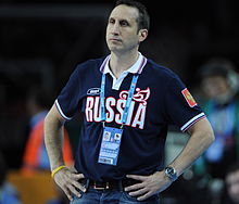 Blatt coaching the Russian national team in 2011