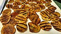Homemade deep fried grilled potato chips