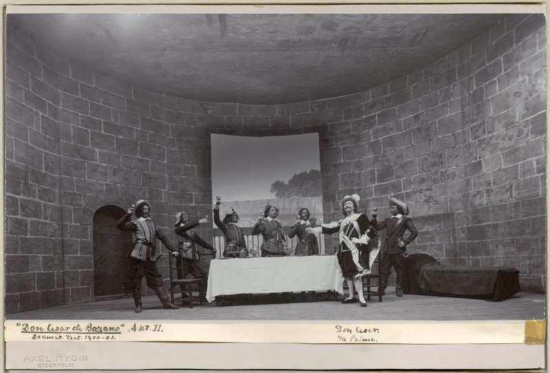 File:Don Cesar de Bazano, Dramatiska teatern 1901. Föreställningsbild - SMV - H11 040.tif