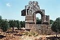 East Church, Me'ez (ماعز), Syria - Remains of south façade of Church - PHBZ024 2016 5438 - Dumbarton Oaks.jpg