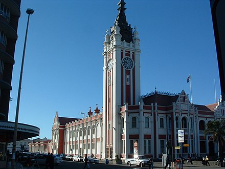 The town hall in East London.