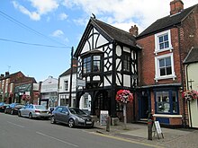 Eccleshall, the borough's other town. Eccleshall High Street - geograph.org.uk - 4591629.jpg