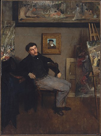 Portrait of James Tissot by Edgar Degas, c. 1866–67