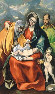 Miniatura para La Sagrada Familia con santa Ana y san Juanito (El Greco)