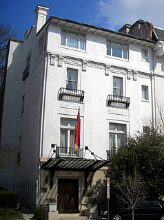 <span class="mw-page-title-main">Embassy of Armenia, Washington, D.C.</span>