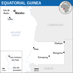 Lokasi Guinea Khatulistiwa