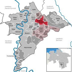 Poziția localității Eschershausen