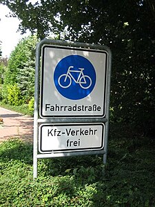 Der Sinn dieser Fahrradstraße ist irgendwie nicht erkennbar... (ich war's)