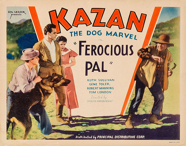 Lobby card for Ferocious Pal (1934)