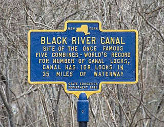 Five Lock Combine and Locks 37 and 38, Black River Canal United States historic place