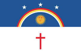 Bandeira da Revolução Pernambucana e da Republica Pernambucana, em 1817.