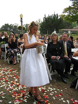 Flower girl at a wedding Flower girl (wedding).jpg