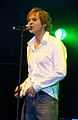 Peter Freudenthaler of German pop band Fools Garden at an open air concert in Dresden, Germany