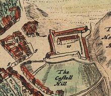 Detail of a map of Aberdeen in 1661, showing the fort erected during the Commonwealth FortAberdeen1661.jpg