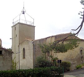 The church in Fraissé-des-Corbières