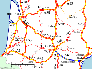 <span class="mw-page-title-main">A61 autoroute</span> French road