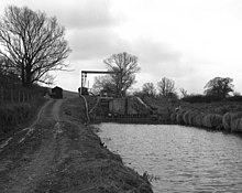 Froxfield Middle Lock under reconstruction in 1976