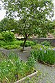 Garden of St Mary's Priory Church in Abergavenny, Monmouthshire.