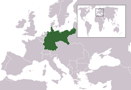Position de l'Empire allemand en Europe.
