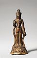 Gilt-bronze Standing Avalokitesvara Bodhisattva. 8th century, Unified Silla dynasty.