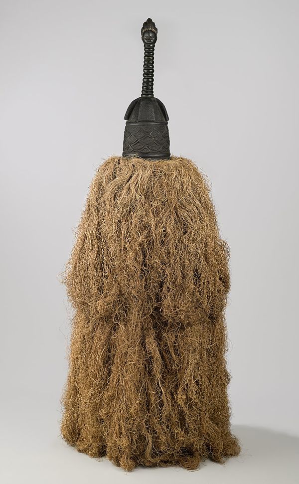 Helmet Mask (Gbetu) with Raffia Costume Brooklyn Museum