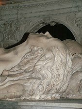 Gisant d'Anne de Bretagne, détail.