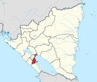 Letak Departemen Granada di Nikaragua