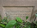 Gravestone outside the Church of Saint Nicholas, Pyrford.