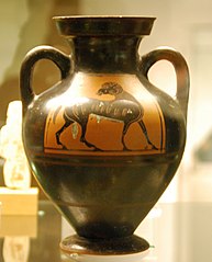 attic black-figure belly amphora