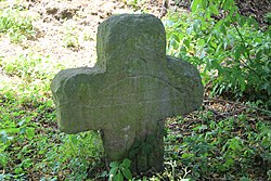 Medieval stone cross in Groble