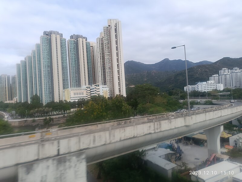 File:HK STD KMBus 74X tour view 沙田區 Shatin District 大老山公路 Tate's Cairn Highway December 2023 R12S 01.jpg